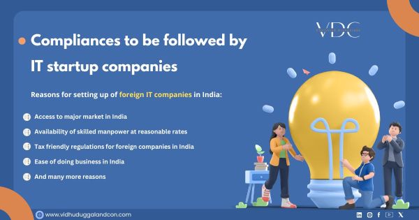 Compliances to be followed by IT startup companies