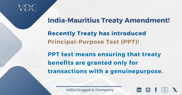 India-Mauritius Treaty amendment