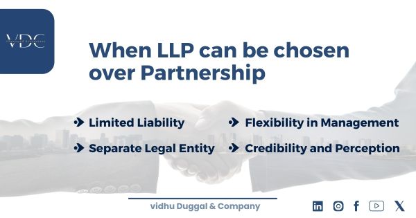 When LLP can be chosen over partnership
