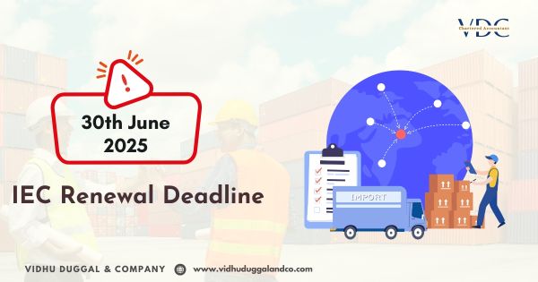 IEC Renewal Deadline: 30th June 2025
